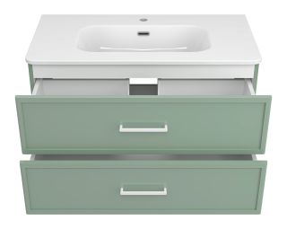 Подвесная тумба под раковину Brevita Verde 90 УТ000026839 зеленый